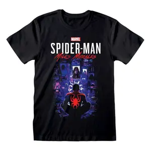 T-shirt Heroes Inc Spider-Man Miles Morales Video Game City Overwatch image-0