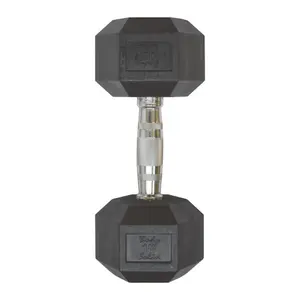Body-Solid 2 kg Rubber Hex Dumbbells image-1