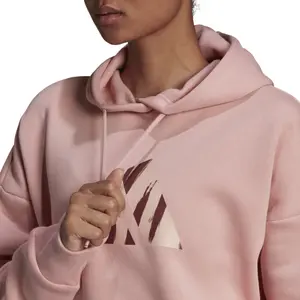 Sweatshirt med huva för kvinnor adidas sportswear future icons feel fierce graphic image-6