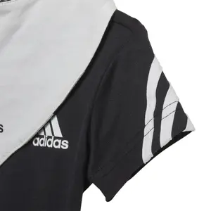 3 stripes bodysuit with baby bib adidas image-4