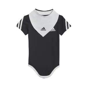 3 stripes bodysuit with baby bib adidas image-0