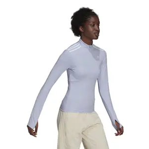 Frauen-T-Shirt adidas Hyperglam Quarter-Zip image-5