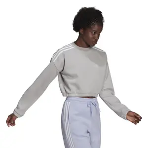 Felpa da donna adidas Hyperglam Crop Crew image-3