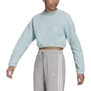 Sweatshirt för kvinnor adidas Hyperglam Crop Crew image-4