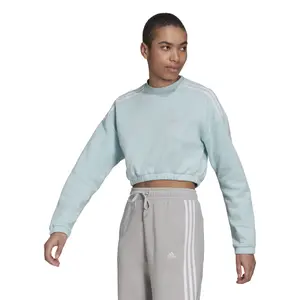 Sweatshirt för kvinnor adidas Hyperglam Crop Crew image-3