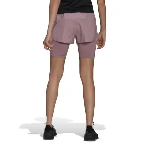 Pantaloncini da donna adidas Run Fast Two-in-One image-3