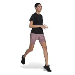 Pantaloncini da donna adidas Run Fast Two-in-One image-4