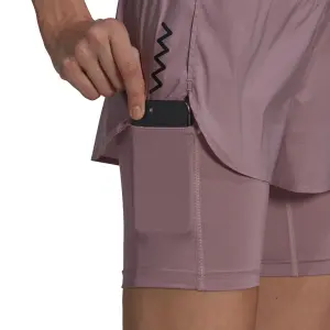 Pantaloncini da donna adidas Run Fast Two-in-One image-5