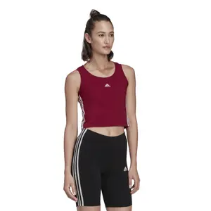 Camiseta de tirantes para mujer adidas Essentials Cropped image-5