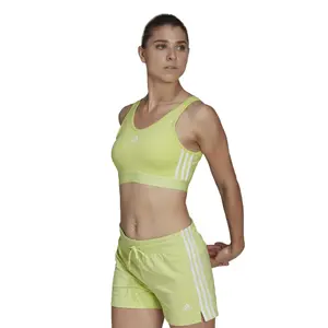 Crop-Top mit herausnehmbaren Polstern Frau adidas Essentials 3-Stripes image-2