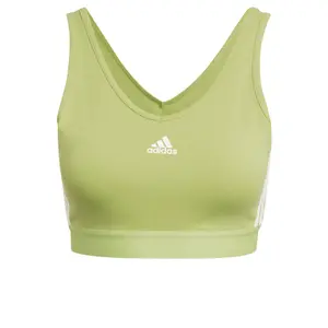 Crop-Top mit herausnehmbaren Polstern Frau adidas Essentials 3-Stripes image-0