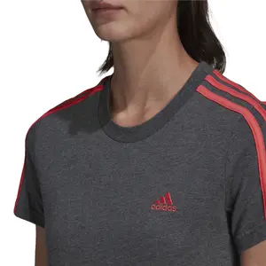 Camiseta de mujer adidas LOUNGEWEAR Essentials Slim 3-Stripes image-4