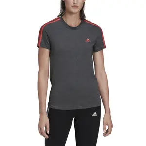 Camiseta de mujer adidas LOUNGEWEAR Essentials Slim 3-Stripes image-3