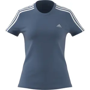 Camiseta de mujer adidas LOUNGEWEAR Essentials Slim 3-Stripes image-5