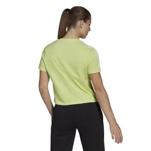 Camiseta de mujer adidas Essentials Loose 3-Stripes Cropped image-3