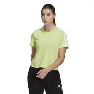 Camiseta de mujer adidas Essentials Loose 3-Stripes Cropped image-1