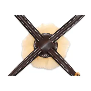 Cabezada de montar de doble botonadura con costuras anatómicas HFI image-1