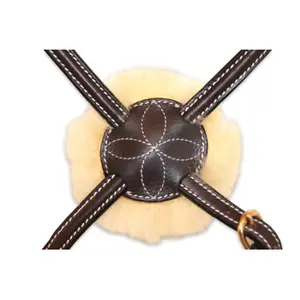 Reittrense Mexikanisches anatomisch gekreuztes Reithalfter HFI Fancy image-1