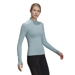 T-Shirt Frau adidas Hyperglam Quarter-Zip image-4