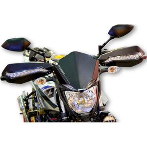 Motorcycle handguards with LED daytime running lights Highsider image-2