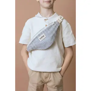 Sacoche banane à rayures enfant Hindbag Augustin image-1