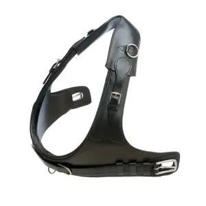Leather hunting collar for horse Hispano Hipica image-0