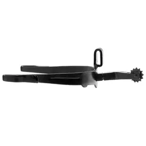 Curved Spur for Horse Long Cock with Roller Hispano Hipica image-2