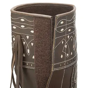 Mini-chaps van leer met klittenband Hispano Hipica image-1