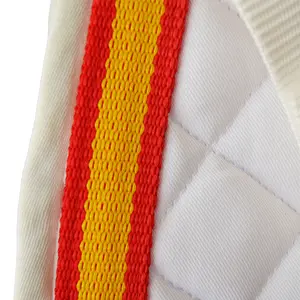 Silla de doma para caballo con borde de bandera española Hispano Hipica image-1