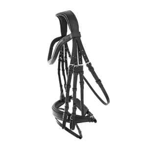 Bridles Ιππασίας για Άλογα Αγγλικά Διπλές Χάντρες Hispano Hipica Balma image-0