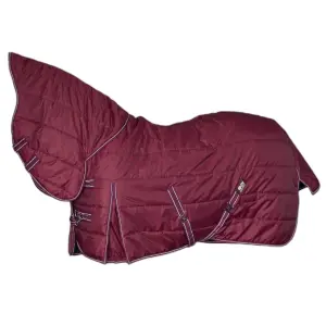 Mantilla de establo con cubrecuello para caballo Hispano Hipica Parana 200g