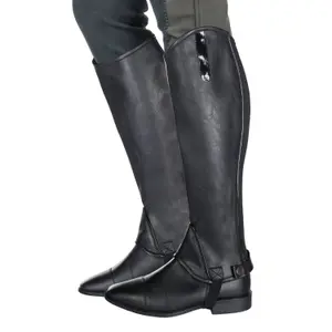 Mini leren chaps HKM Elastic image-0
