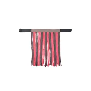 Halsband voor paard met haak en vliegenfranje HKM image-2