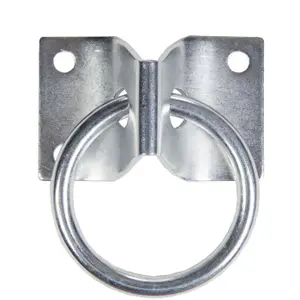 Galvanized Horse Tie Ring HKM image-0