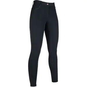 Full grip riding Trousers for women HKM Rosegold Glamour image-0