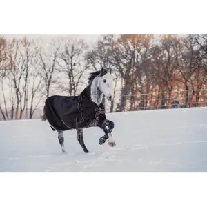 High collar  Blanket HKM Innsbruck 100g image-2