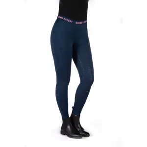Women's full grip riding leggings HKM Graz image-1