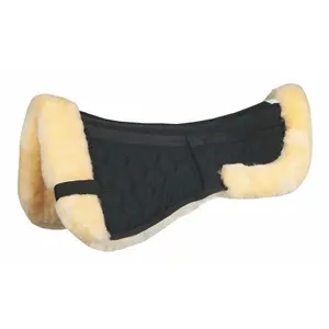 Sheepskin Saddle Pad for Horse HKM Style image-0