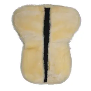 Sheepskin Saddle Pad for Horse HKM Style image-1