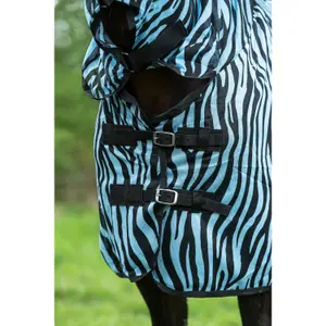 Fly Blanket with neck cover HKM Zebra image-2