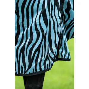 Fly Blanket with neck cover HKM Zebra image-4