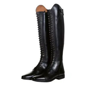 Damskie skórzane buty do jazdy konnej HKM Elegant Lace Standard image-3