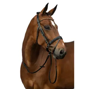 Cabeçada sem freio para cavalos HKM Rosegold Glamour image-1