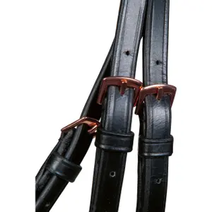 Cabeçada sem freio para cavalos HKM Rosegold Glamour image-2