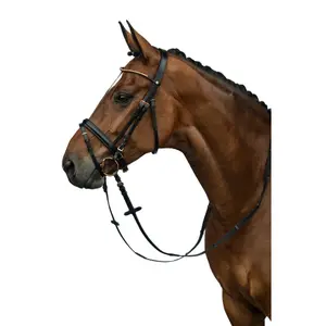 Cabeçada sem freio para cavalos HKM Rosegold Glamour image-3