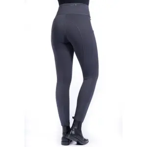 Girls' full grip riding leggings HKM Cosy image-1