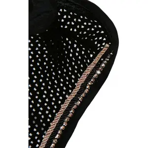 Short bonnet for horses HKM Rosegold Glamour image-3