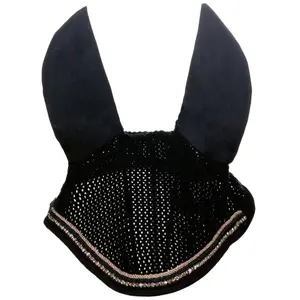 Short bonnet for horses HKM Rosegold Glamour image-1