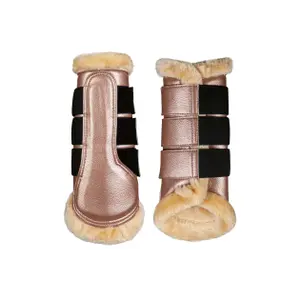 Closed horse gaiters HKM Comfort Premium Fur image-0