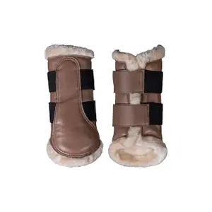 Lukkede hestestøvler HKM Comfort Premium Fur image-0